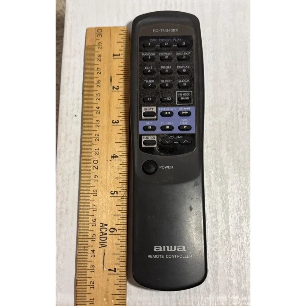 Aiwa Remote Control RC-TN340EX For Audio Systems 7" Tested - Picture 7 of 7